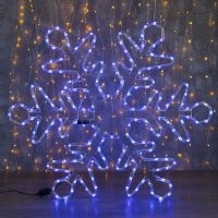 Фигура из неона Снежинка, 800х800 мм