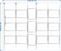 Тросовая система, 2250(2720)х2000 мм