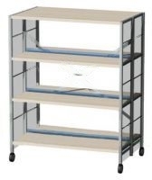 Стеллаж библиотечный двухсторонний мобильный