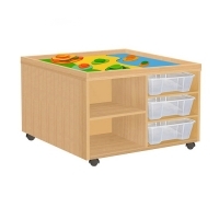 Стол детский дидактический Ландшафт (6 контейнеров)