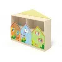 Стеллаж для зонирования Город мастеров, 1130х300х900(1210) мм