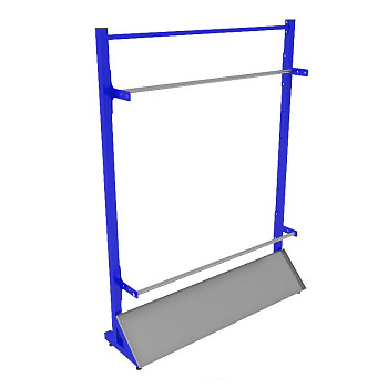 Стеллаж для хранения лыж пристенный