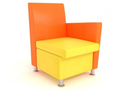 Секция одноместная Франклин 1СЛП левый подлокотник (68х80х96 см)