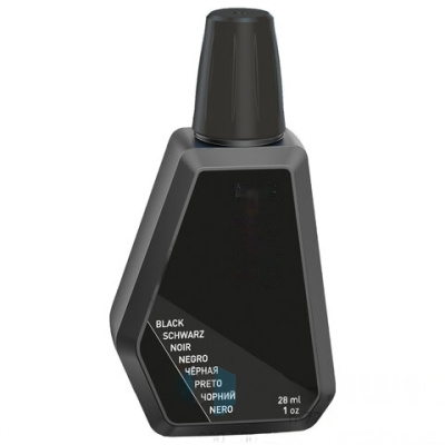 Краска штемпельная TRODAT, черная, 28 мл, на водной основе, 7011ч