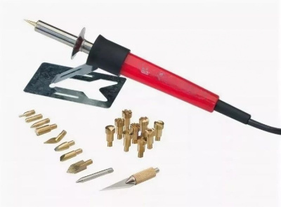 Выжигатель по дереву с насадками Pebaro (20 насадок)