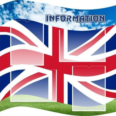 Стенд Информация английский 0,8х0,8 м