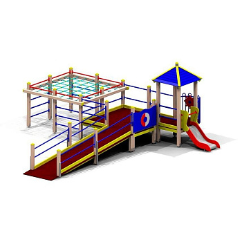 Игровой комплекс для детей с ограниченными возможностями №2, 7220х6850 мм