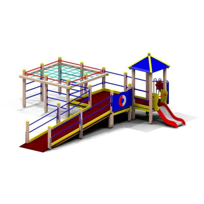 Игровой комплекс для детей с ограниченными возможностями №2, 7220х6850 мм