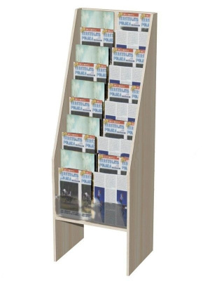 Стойка выставочная для периодики, 508х406х1524 мм