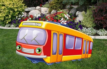 Уличная фигура Трамвай