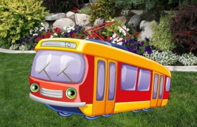 Уличная фигура Трамвай