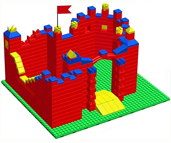 Готовое решение конструктор большой Замок-2, 160х240х210 см