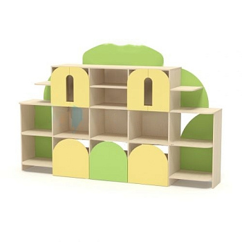 Стенка для игрушек Городок, 2600х475х1700 мм