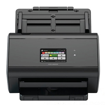 Сканер потоковый BROTHER ADS-2800W, А4, 1200х1200, 60 стр./мин., 3000 стр./день, АПД, сетевая карта, Wi-Fi (кабель USB в компл.), ADS2800WUX1