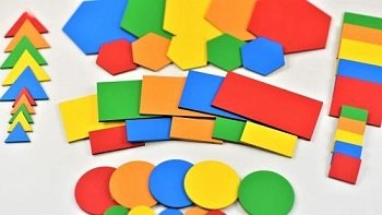 Набор плоскостных геометрических форм (50 шт.)