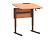 Стол ученический 1-местный с регулируемой столешницей и каркасом, с закругленными углами