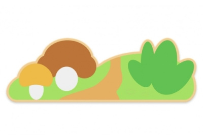 Настенная декорация Куст с грибочками