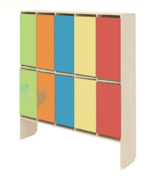 Шкафчик детский двухъярусный (4, 5 секций)