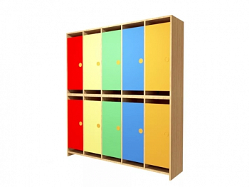 Шкаф двухъярусный для детского сада