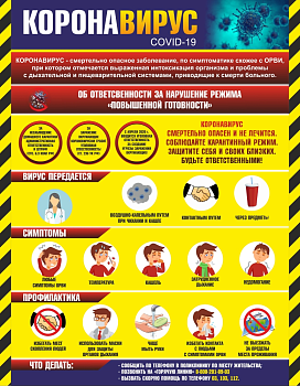 Стенд Коронавирус, 0,7х0,9 м