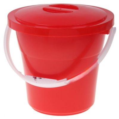 Ведро с крышкой пластиковое пищевое 12 л