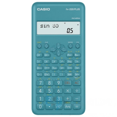 Калькулятор инженерный CASIO FX-220PLUS-2-S (155х78 мм), 181 функция, питание от батареи, сертифицирован для ЕГЭ, FX-220PLUS-2-S-