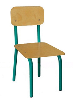Стул детский на металлокаркасе нерегулируемый, (0-4 р.гр.)
