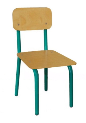 Стул детский на металлокаркасе нерегулируемый, (0-4 р.гр.)