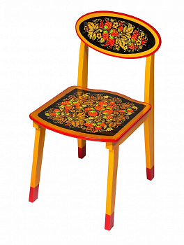 Стул детский с хохломской росписью, неразборный