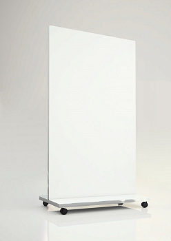 Мобильная стеклянная магнитно-маркерная доска