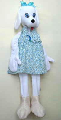 Ростовая кукла Собачка белая