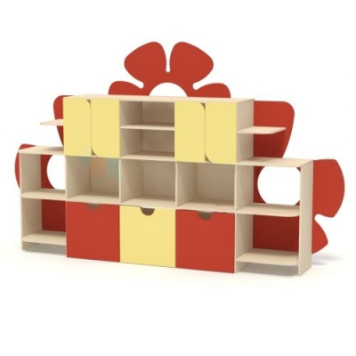 Стенка для игрушек Лето, 3125х475х1870 мм