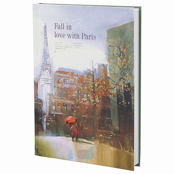 Ежедневник недатированный А5 (145х215 мм), ламинированная обложка, 128 л., STAFF, "Love in Paris", 113531