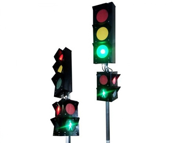 Комплект из 4-х светофоров с пультом ДУ