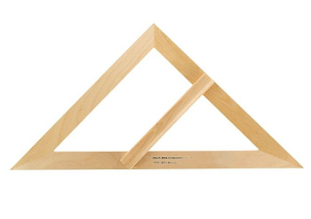 Угольник равнобедренный для школьной доски
