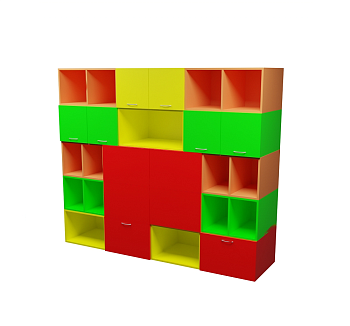 Шкаф-стеллаж, 2000х500х1700 мм