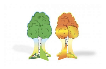 Декорация двусторонняя Береза (лето, осень)