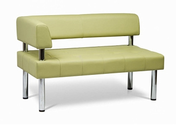 Диван двухместный офисный с левым или правым подлокотником Берк