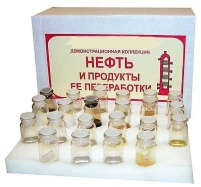 Коллекция демонстрационная "Нефть и продукты ее переработки"