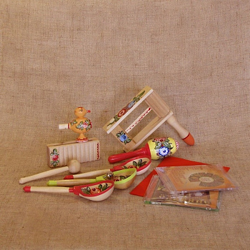 Комплект народных музыкальных инструментов Петрушка