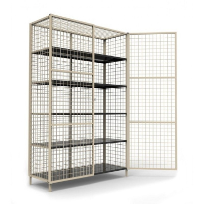 Стеллаж металлический закрытого типа, 2000х1230х500 мм