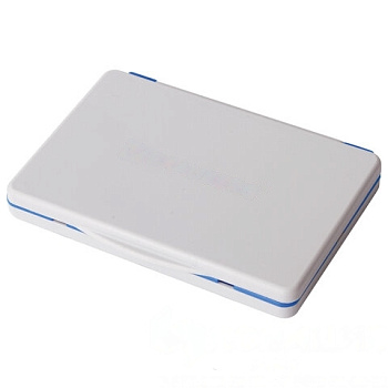 Штемпельная подушка BRAUBERG, 120х90 мм (рабочая поверхность 110х70 мм), синяя краска, 236866