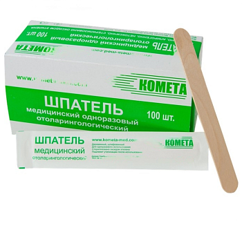 Шпатель детский одноразовый, 100 шт