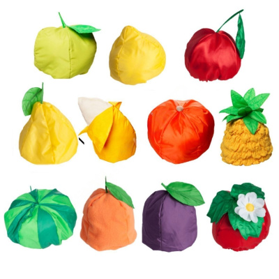Набор шапочек Фрукты и Ягоды