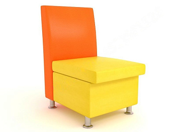 Секция одноместная Франклин (без подлокотников), 580х800х960 мм