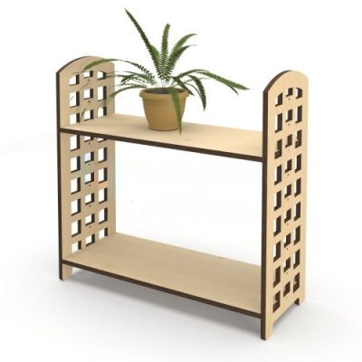 Стеллаж для зонирования малый, 750х300х750 мм