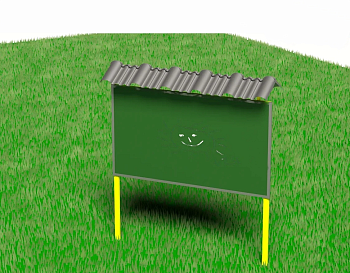 Уличный магнитно-меловой стенд