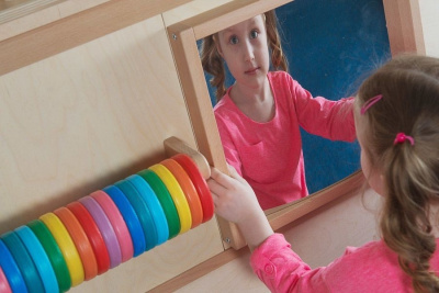 Тактильно-развивающая Панель детская Выпуклое Зеркало