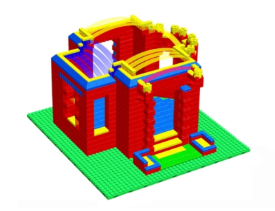 Готовое решение конструктор большой Дворец-2, 105х180х189 см