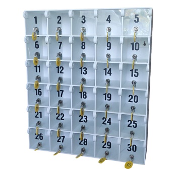 Шкаф пластиковый для хранения 30 мобильных телефонов